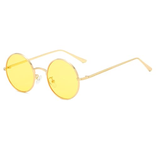LMRJHAZM Klassische runde Sonnenbrille für Herren, Metallrahmen, UV400, modische Brillen LMRJHAZM Klassische runde Sonnenbrille für Herren, Metallrahmen, UV400, modische Brillen von LMRJHAZM