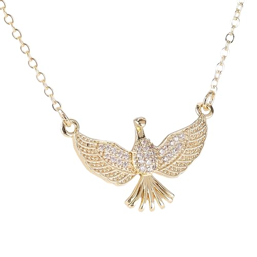 LMRJHAZM Kolibrisbird Halskette für Frauen, Swallow Hummingbird Halsketten Ketten Vögel tierische Anhänger Halsketten, niedlicher Tierschmuck von LMRJHAZM