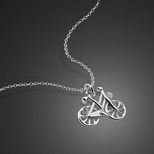 LMRJHAZM Kronleuchter Anhänger Chokers Solid 100% Mädchen Frau Fahrrad Halskette Juwely Geschenkleuchte von LMRJHAZM