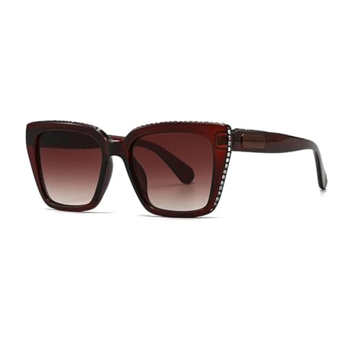 LMRJHAZM Luxuriöse Diamant-Sonnenbrille für Damen und Herren, modisch, Vintage-Stil, Steampunk, UV400 von LMRJHAZM