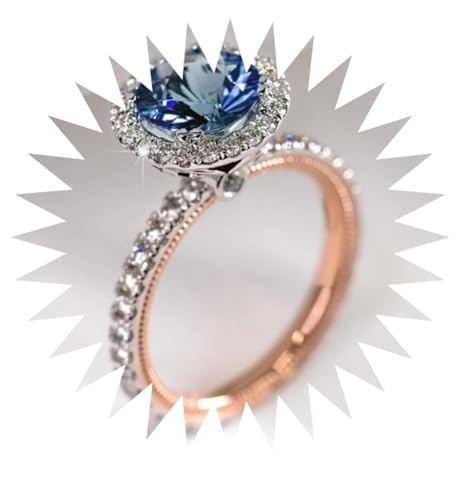 LMRJHAZM Mädchen Produkte Ringe Ring Schmuck Damen Herren Versprechen Hochzeit Modisch Und Vielseitig Zirkonia Frauen Ring Geschenke, 34, A von LMRJHAZM