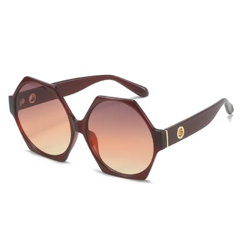 LMRJHAZM Modische grüne sechseckige Sonnenbrille für Damen, mit Nieten, Brillen, Herren, Sonnenbrille, Damen, UV400 LMRJHAZM Modische grüne sechseckige Sonnenbrille für Damen, mit Nieten, Brillen, Herren, Sonnenbrille, Damen, UV400 von LMRJHAZM