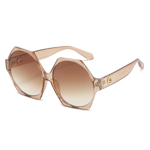 LMRJHAZM Modische grüne sechseckige Sonnenbrille für Damen, mit Nieten, Brillen, Herren, Sonnenbrille, Damen, UV400 LMRJHAZM Modische grüne sechseckige Sonnenbrille für Damen, mit Nieten, Brillen, Herren, Sonnenbrille, Damen, UV400 von LMRJHAZM