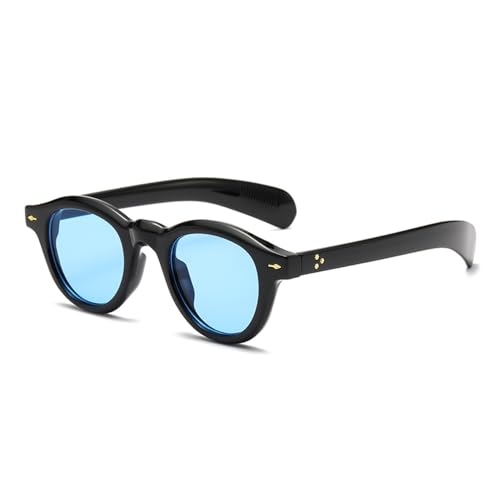 LMRJHAZM Ovale Sonnenbrille mit Leopardenmuster, für Herren und Damen, vielseitige Sonnenbrille, schwarzblau, Einheitsgröße von LMRJHAZM