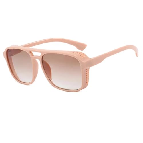 LMRJHAZM Retro Fashion Doppelbrücken-Sonnenbrille, UV400 Farbverlauf, blaue Teetöne für Damen und Herren im Freien LMRJHAZM Retro Fashion Doppelbrücken-Sonnenbrille, UV400 Farbverlauf, blaue Teetöne für Damen und Herren im Freien von LMRJHAZM