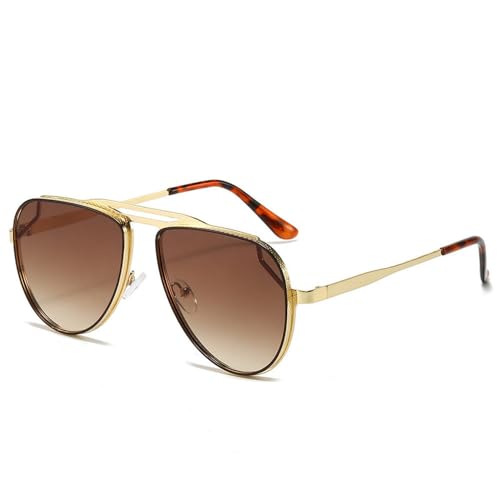 LMRJHAZM Retro Klassische Metall-Sonnenbrille für Herren und Damen, modische Schattierungen, Outdoor, Autofahren, UV400 von LMRJHAZM