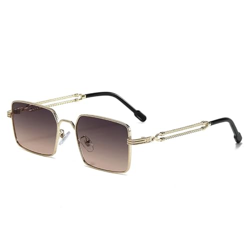 LMRJHAZM Retro Metallrahmen Damen Luxus Sonnenbrille UV400 Fashion Gradient Herren von LMRJHAZM