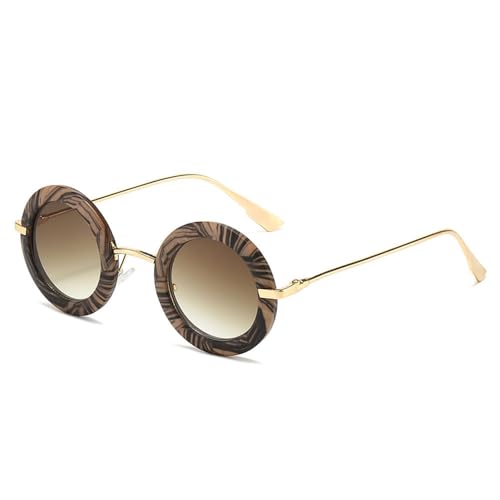 LMRJHAZM Retro-Sonnenbrille, klein, rund, modisch, Gelee, Farbverlauf, UV400, für Herren, trendig, Punk, matt LMRJHAZM Retro-Sonnenbrille, klein, rund, modisch, Gelee, Farbverlauf, UV400, für Herren, trendig, Punk, matt von LMRJHAZM