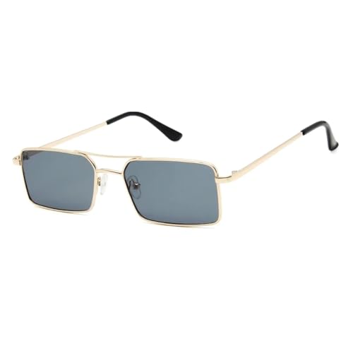 LMRJHAZM Sonnenbrille mit UV400-Schutz, Metall-Doppelbrücke, Steampunk, Bonbonfarben, für Damen und Herren, Outdoor-Sport und Autofahren von LMRJHAZM