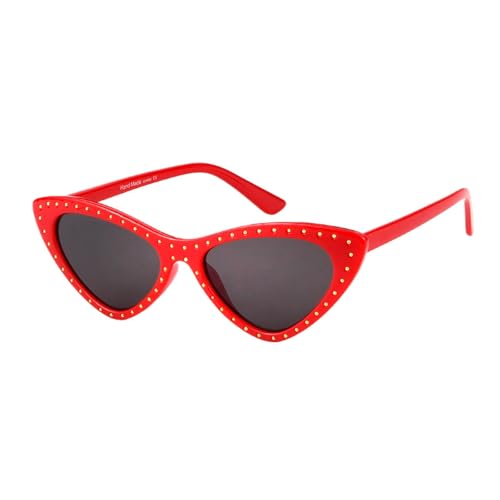 LMRJHAZM Sonnenbrille mit UV400-Schutz, roter Nietenrahmen, für Damen und Herren, für Outdoor-Sportarten und Autofahren, c2, Einheitsgröße LMRJHAZM Sonnenbrille mit UV400-Schutz, roter Nietenrahmen, für Damen und Herren, für Outdoor-Sportarten und Autofahren, c2, Einheitsgröße von LMRJHAZM