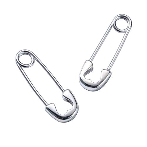 LMRJHAZM Süße Sterling Silber Sicherheit Pin kleine Reifen Ohrringe für Frauen Teen Girls Knorpel Modes schwarzer Schläfer Hoops von LMRJHAZM