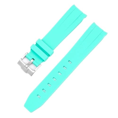 LMRJHAZM Tarnhaltegurt für Omega für Swatch Moonswatch gebogenes Ende Silikon Gummi -Armband Frauen Sport Uhren Band Accessorie 20mm von LMRJHAZM