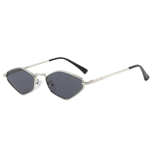 LMRJHAZM Trendige Vintage-Sonnenbrille mit kleinem Metallrahmen, polygonale Sonnenbrille, modische Luxus-Sonnenbrille, Fahrschutz, Reisebrille, UV400 LMRJHAZM Trendige Vintage-Sonnenbrille mit kleinem Metallrahmen, polygonale Sonnenbrille, modische Luxus-Sonnenbrille, Fahrschutz, Reisebrille, UV400 von LMRJHAZM