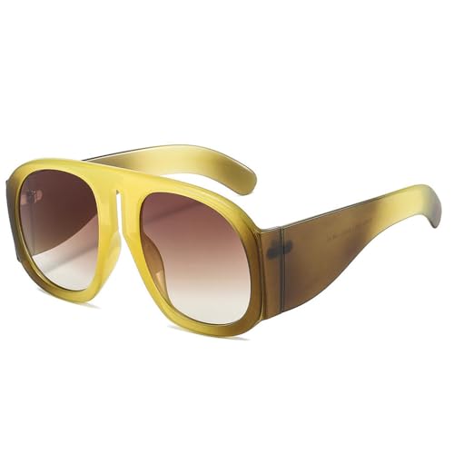 LMRJHAZM Übergroße Brille für Damen, Steampunk, großer Rahmen, Farbverlauf, Sonnenbrille, weibliche Brille LMRJHAZM Übergroße Brille für Damen, Steampunk, großer Rahmen, Farbverlauf, Sonnenbrille, weibliche Brille von LMRJHAZM