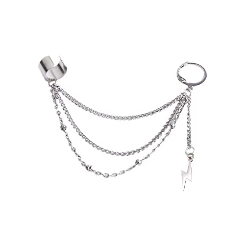 LMRJHAZM Vintage Quaste Tassel Dangle Ohrmanschette Crawler Kletterer Ohrring für Frauen Mädchen Edelstahl Knorpel kleiner Reifen Wickel -Wickel -Clip auf geschichtter Kette Drop Modes Leichter von LMRJHAZM