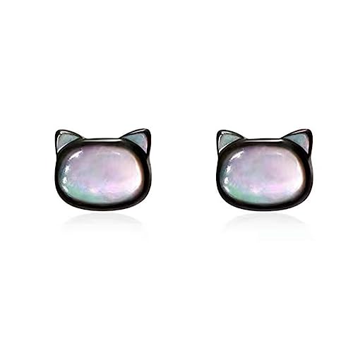 LMRJHAZM Zögernde Shell Pearl Cat Stud Ohrringe für Frauen Girl von LMRJHAZM