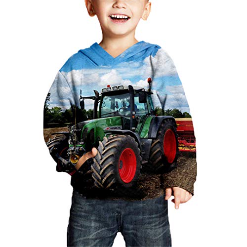 3D Druck Hoodie Rock Punk Traktor Anime Kinder Auto Sweatshirt Kinder Spielzeug Harajuku Truck Cartoon Hoodies Gr. 4 Jahre, 15 von LMSPRINTSJ