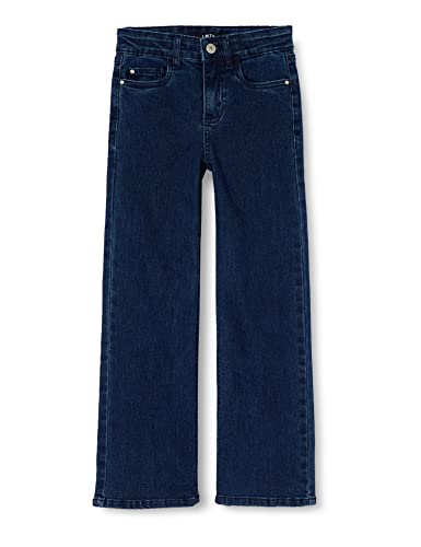 LMTD Mädchen NLFNAILE DNM HW Wide Pant Jeans, Dark Blue Denim, 164 von Lmtd