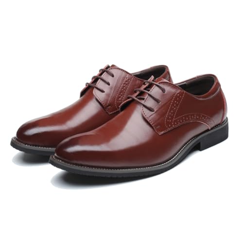 LMUIPMAA Anzugschuhe Herren PU-Lederschuhe Business Oxford Derby Schuhe Hochzeits Klassischer Schnürschuh,Braun,44 EU LMUIPMAA Anzugschuhe Herren PU-Lederschuhe Business Oxford Derby Schuhe Hochzeits Klassischer Schnürschuh,Braun,44 EU von LMUIPMAA