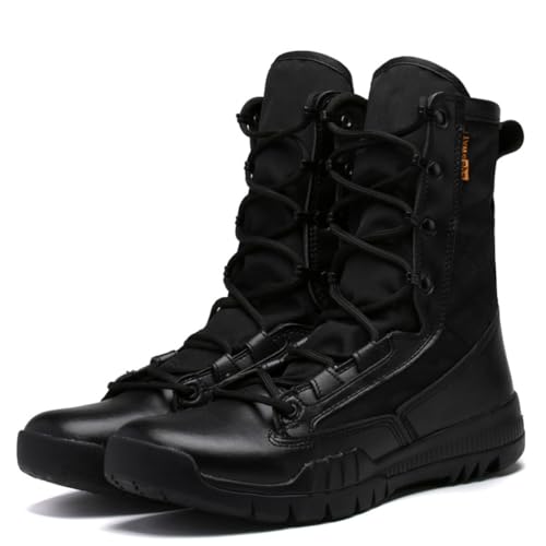 LMUIPMAA Armee Kampftaktische Militärstiefel für Männer Jagd Dschungel Wanderschuhe Arbeitsschuhe,Schwarz,41 EU von LMUIPMAA