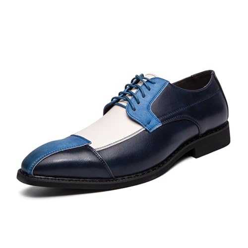 LMUIPMAA Herren Anzugschuhe Klassischer Schnürhalbschuhe Businessschuhe Derby Oxfordschuhe,Blau,39 EU LMUIPMAA Herren Anzugschuhe Klassischer Schnürhalbschuhe Businessschuhe Derby Oxfordschuhe,Blau,39 EU von LMUIPMAA