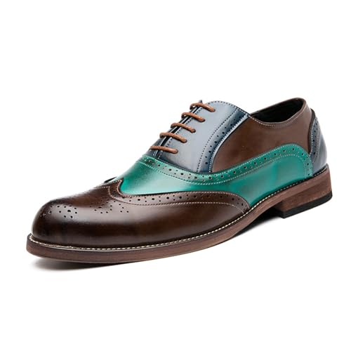 LMUIPMAA Herren Brogues Hochzeitsschuhe Oxford Mikrofaser-Leder Nähende Farben Formelle Abendschuhe,Rot,42 EU LMUIPMAA Herren Brogues Hochzeitsschuhe Oxford Mikrofaser-Leder Nähende Farben Formelle Abendschuhe,Rot,42 EU von LMUIPMAA