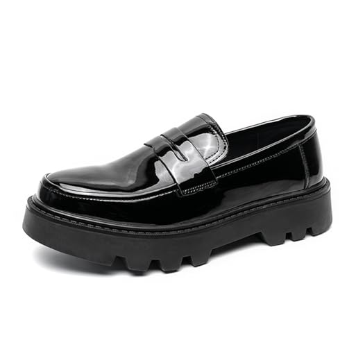LMUIPMAA Herren Casual Fahrschuhe Lackleder Penny Loafers Formeller Smoking Business Party Lederschuhe,Schwarz,39 EU LMUIPMAA Herren Casual Fahrschuhe Lackleder Penny Loafers Formeller Smoking Business Party Lederschuhe,Schwarz,39 EU von LMUIPMAA