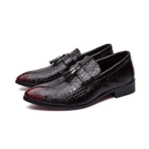 LMUIPMAA Herren Formelle Lederschuhe Mokassins Geschäfts Lässige Loafers Quaste Kleid Schuhe,Rot,38 EU LMUIPMAA Herren Formelle Lederschuhe Mokassins Geschäfts Lässige Loafers Quaste Kleid Schuhe,Rot,38 EU von LMUIPMAA