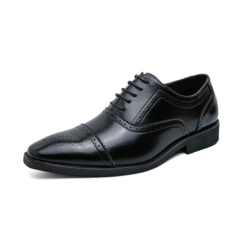 LMUIPMAA Herren Klassische Schnür Kleid Schuhe Kunstleder Flügelspitze Brogue Schuhe Oxford formelle Schuhe für Herren,Schwarz,41 EU LMUIPMAA Herren Klassische Schnür Kleid Schuhe Kunstleder Flügelspitze Brogue Schuhe Oxford formelle Schuhe für Herren,Schwarz,41 EU von LMUIPMAA