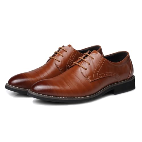 LMUIPMAA Herren Schnürschuhe Synthetische Leder Derby Hochzeit Oxford Formale Business Schuhe,Gelb,38 EU LMUIPMAA Herren Schnürschuhe Synthetische Leder Derby Hochzeit Oxford Formale Business Schuhe,Gelb,38 EU von LMUIPMAA