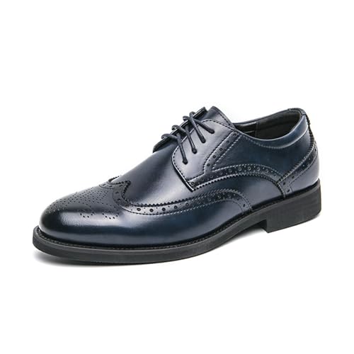 LMUIPMAA Herrenkleid Oxfords Schnürung Wing Tip Brogue Lederschuhe Business Formal Derby Schuhe,Blau,40 EU LMUIPMAA Herrenkleid Oxfords Schnürung Wing Tip Brogue Lederschuhe Business Formal Derby Schuhe,Blau,40 EU von LMUIPMAA