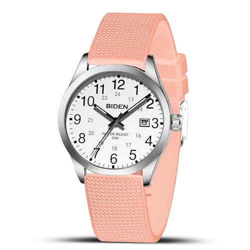 LN LENQIN Herren Uhr Uhren Herren Analog Quarz Armbanduhr 30M wasserdichte mit Datum Mode Casual Designer Uhr für Männer Silikonband von LN LENQIN