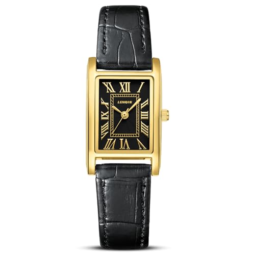 Uhr Damen Armbanduhr Damen Uhr mit Großen Ziffern Analog Quarzuhr für Frauen mit Lederband Uhr Damen Armbanduhr Damen Uhr mit Großen Ziffern Analog Quarzuhr für Frauen mit Lederband von LN LENQIN