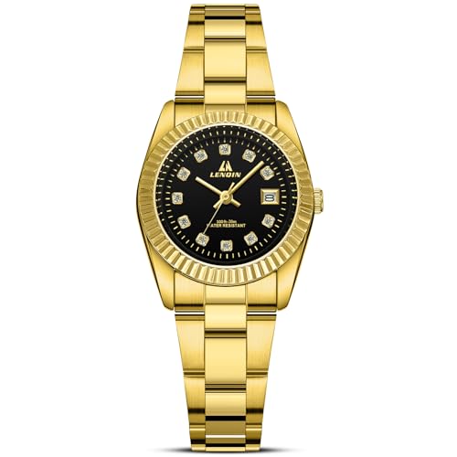 LN LENQIN Damenuhr Edelstahl Armbanduhr Damen wasserdichte Uhr Damen Klassisch Analog Quarz Uhren LN LENQIN Damenuhr Edelstahl Armbanduhr Damen wasserdichte Uhr Damen Klassisch Analog Quarz Uhren von LN LENQIN