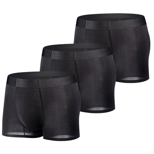 LNFINTDO Boxershorts Herren 3er Pack Sexy Eisseide Unterhosen Atmungsaktive Schnelltrocknende Boxershorts Ohne Kratzenden Zettel Männer Unterhosen LNFINTDO Boxershorts Herren 3er Pack Sexy Eisseide Unterhosen Atmungsaktive Schnelltrocknende Boxershorts Ohne Kratzenden Zettel Männer Unterhosen von LNFINTDO
