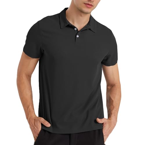 LNFINTDO Poloshirt Herren Kurzarm Atmungsaktiv Golf Poloshirt Männer Hemd Leicht Freizeit Poloshirts für Herren Sommer Shirts Sport Basic Slim Fit Tshirt von LNFINTDO