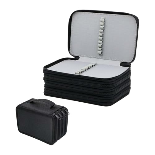 4 Fächer 72 Slots Federmappe,Bunte Bleistift Beutel,FedermäppchenFedermappe Briefpapier,Super Große Kapazität Bleistift Beutel,Super Große Schlamperbox für Studenten,Mitarbeiter und als Geschenk von LNGJIN