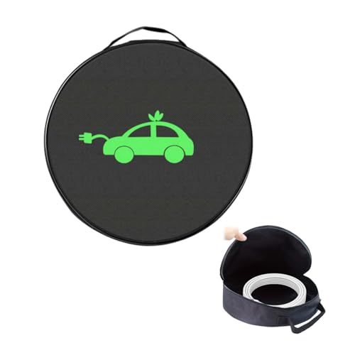 SchwarzTasche für Kabel, Kabeltasche LadekabelTasche, TascheLadekabel Elektroauto, Wasserdicht Kabel Organizer Tasche Klein, EV-Kabeltaschen, Kofferraumtasche für alle Verlängerungskabel (rotundity) von LNGJIN