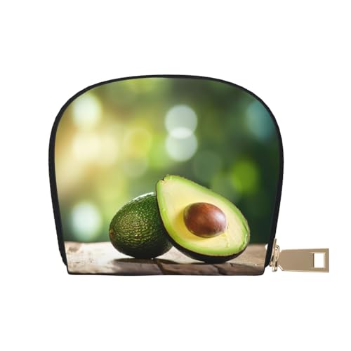 LNNIUK Avocado Fruit3 Print Wallet Kreditkartenetui Visitenkartenetui für Männer Frauen Kompakte Größe für Erwachsene, Weiss/opulenter Garten, Einheitsgröße von LNNIUK