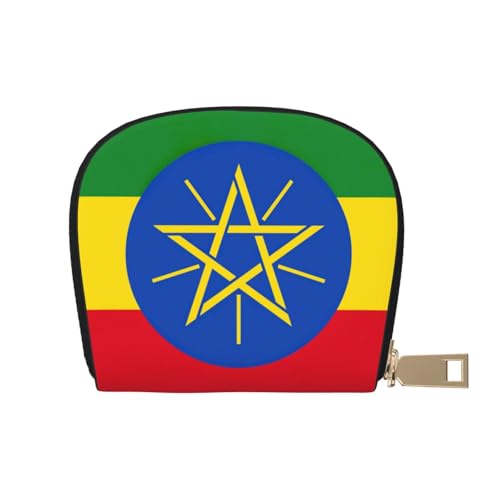 LNNIUK Geldbörse mit Äthiopien-Motiv, Kreditkartenhalter, Visitenkartenetui für Männer und Frauen, kompakte Größe für Erwachsene, Weiss/opulenter Garten, Einheitsgröße von LNNIUK