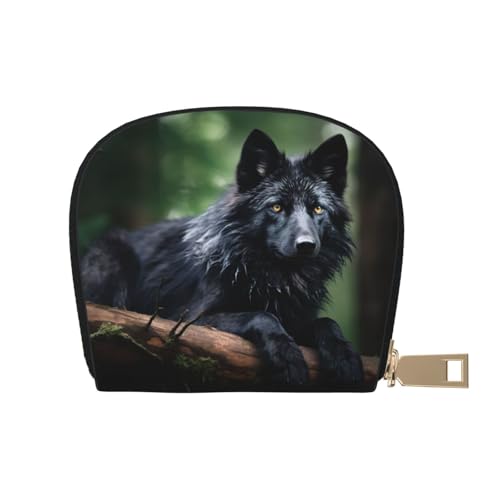 LNNIUK Geldbörse mit Biber-Aufdruck, Kreditkartenhalter, Visitenkartenetui für Männer und Frauen, kompakte Größe für Erwachsene, Weiss/opulenter Garten, Einheitsgröße von LNNIUK