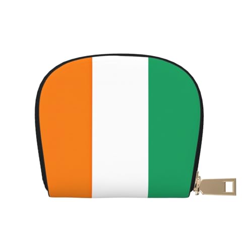 LNNIUK Geldbörse mit Flagge der Elfenbeinküste bedruckt, Kreditkartenhalter, Visitenkartenetui für Männer und Frauen, kompakte Größe für Erwachsene, Weiss/opulenter Garten, Einheitsgröße von LNNIUK