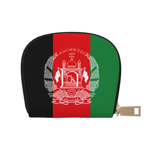 LNNIUK Geldbörse mit Flagge von Afghanistan, Kreditkartenhalter, Visitenkartenetui für Männer und Frauen, kompakte Größe für Erwachsene, Weiss/opulenter Garten, Einheitsgröße von LNNIUK