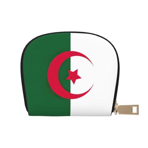LNNIUK Geldbörse mit Flagge von Algerien, Kreditkartenhalter, Visitenkartenetui für Männer und Frauen, kompakte Größe für Erwachsene, Weiss/opulenter Garten, Einheitsgröße von LNNIUK
