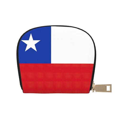 LNNIUK Geldbörse mit Flagge von Chile, Kreditkartenhalter, Visitenkartenetui für Männer und Frauen, kompakte Größe für Erwachsene, Weiss/opulenter Garten, Einheitsgröße von LNNIUK