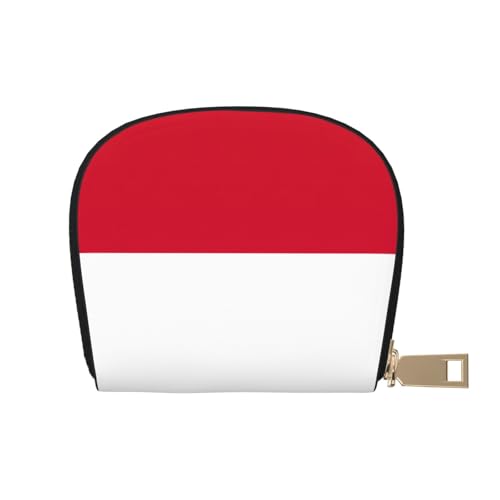 LNNIUK Geldbörse mit Flagge von Monaco, Kreditkartenhalter, Visitenkartenetui für Männer und Frauen, kompakte Größe für Erwachsene, Weiss/opulenter Garten, Einheitsgröße von LNNIUK