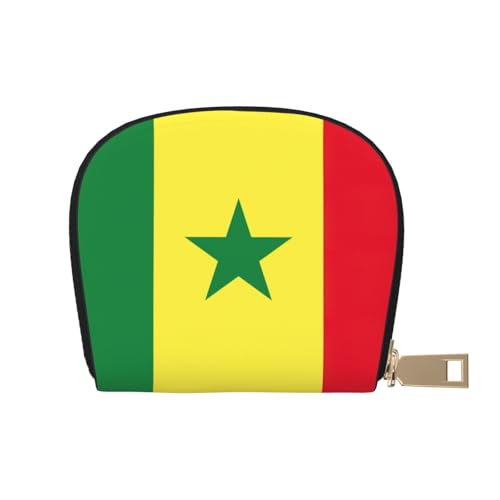 LNNIUK Geldbörse mit Flagge von Senegal, Kreditkartenhalter, Visitenkartenetui für Männer und Frauen, kompakte Größe für Erwachsene, Weiss/opulenter Garten, Einheitsgröße von LNNIUK