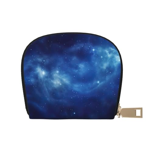 LNNIUK Geldbörse mit Galaxie-Druck, Kreditkartenhalter, Visitenkartenetui für Männer und Frauen, kompakte Größe für Erwachsene, Weiss/opulenter Garten, Einheitsgröße von LNNIUK