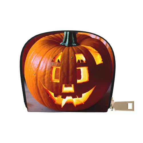 LNNIUK Geldbörse mit Kürbismuster, Kreditkartenhalter, Visitenkartenetui für Männer und Frauen, kompakte Größe für Erwachsene, Weiss/opulenter Garten, Einheitsgröße von LNNIUK