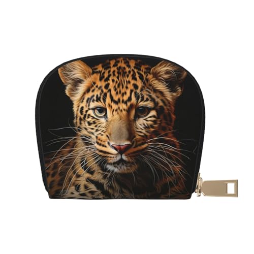 LNNIUK Geldbörse mit Leopardenmuster, Kreditkartenhalter, Visitenkartenetui für Männer und Frauen, kompakte Größe für Erwachsene, Weiss/opulenter Garten, Einheitsgröße von LNNIUK